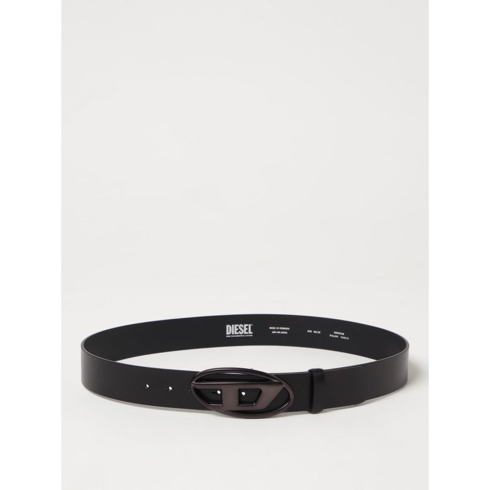 Diesel Black Leather Belt