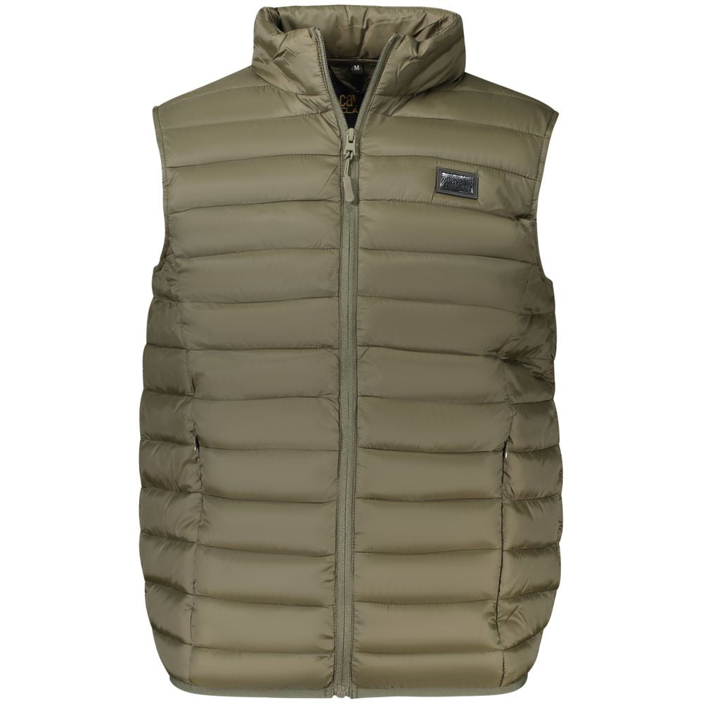 Cavalli Class Green Polyester Men Jacket