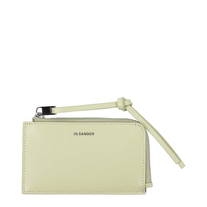 Jil Sander Green Leather Wallets