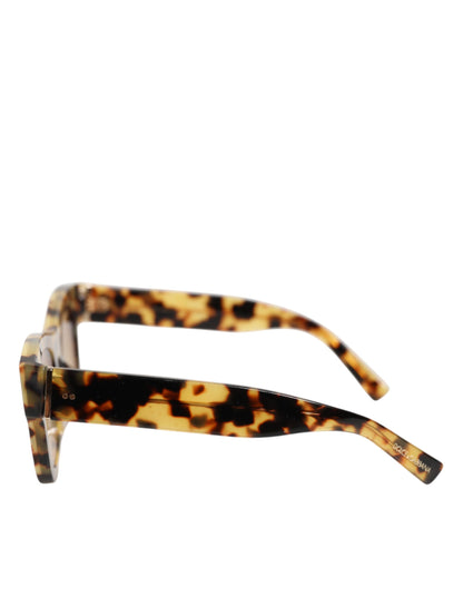 Dolce & Gabbana Square Gradient Acetate Sunglasses - Gradient Brown White Patterned