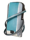 Crossbody Convertible Handbag by Dolce & Gabbana for men in leather blue & multicolor presents a enviable design with a secure zipper, ample cardholder, and versatile crossbody-strap, shoulder-strap & detachable-strap for a sophisticated look.