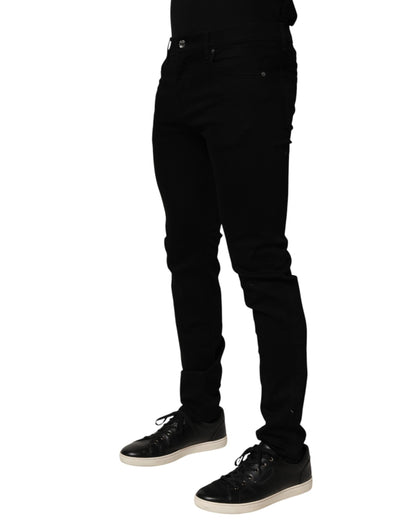 Dolce & Gabbana Men's Slim Stretch Denim Cotton Jeans - Black