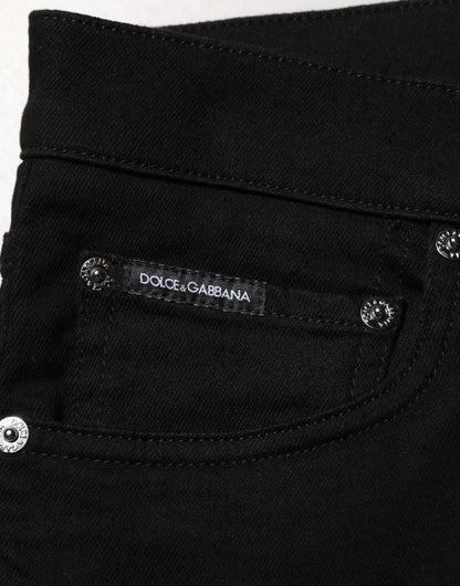 Dolce & Gabbana Men's Slim Stretch Denim Cotton Jeans - Black