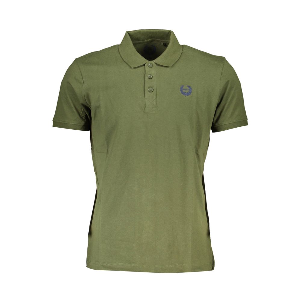 Polo Shirt by Gianmarco Venturi for men in cotton green features a eye catching silhouette, showcasing a refined and short-sleeve for a eye catching finish.