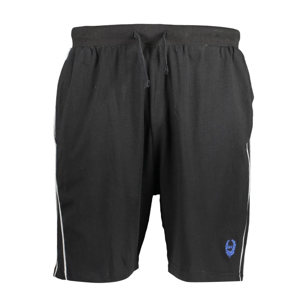 Gianmarco Venturi Black Cotton Men's Track Pant