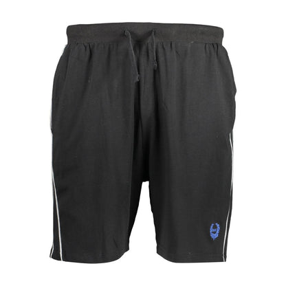 Gianmarco Venturi Black Cotton Men's Track Pant