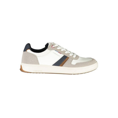 Athletic Sneakers by Lumberjack for men in polyester polyurethane leather black, white & print showcases an impeccable silhouette, defined by an impeccable athletic style design that perfectly captures the essence of the Men's Athletic Polyester Polyurethane Leather Sneakers.