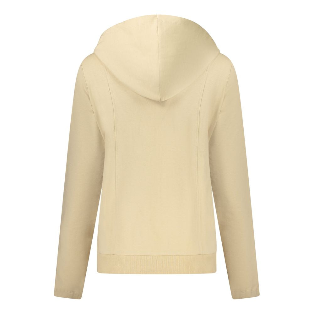 Hooded Sweatshirt Hoodie by Freddy for women in stretch cotton & rhinestone beige features an dramatic silhouette, showcasing a sophisticated hooded neckline and dramatic for a refined, modern aesthetic.