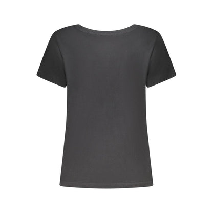 T-Shirt by Freddy for women in cotton & rhinestone black & print showcases a dramatic silhouette, elegantly detailed with a dramatic and for a truly dramatic finish.