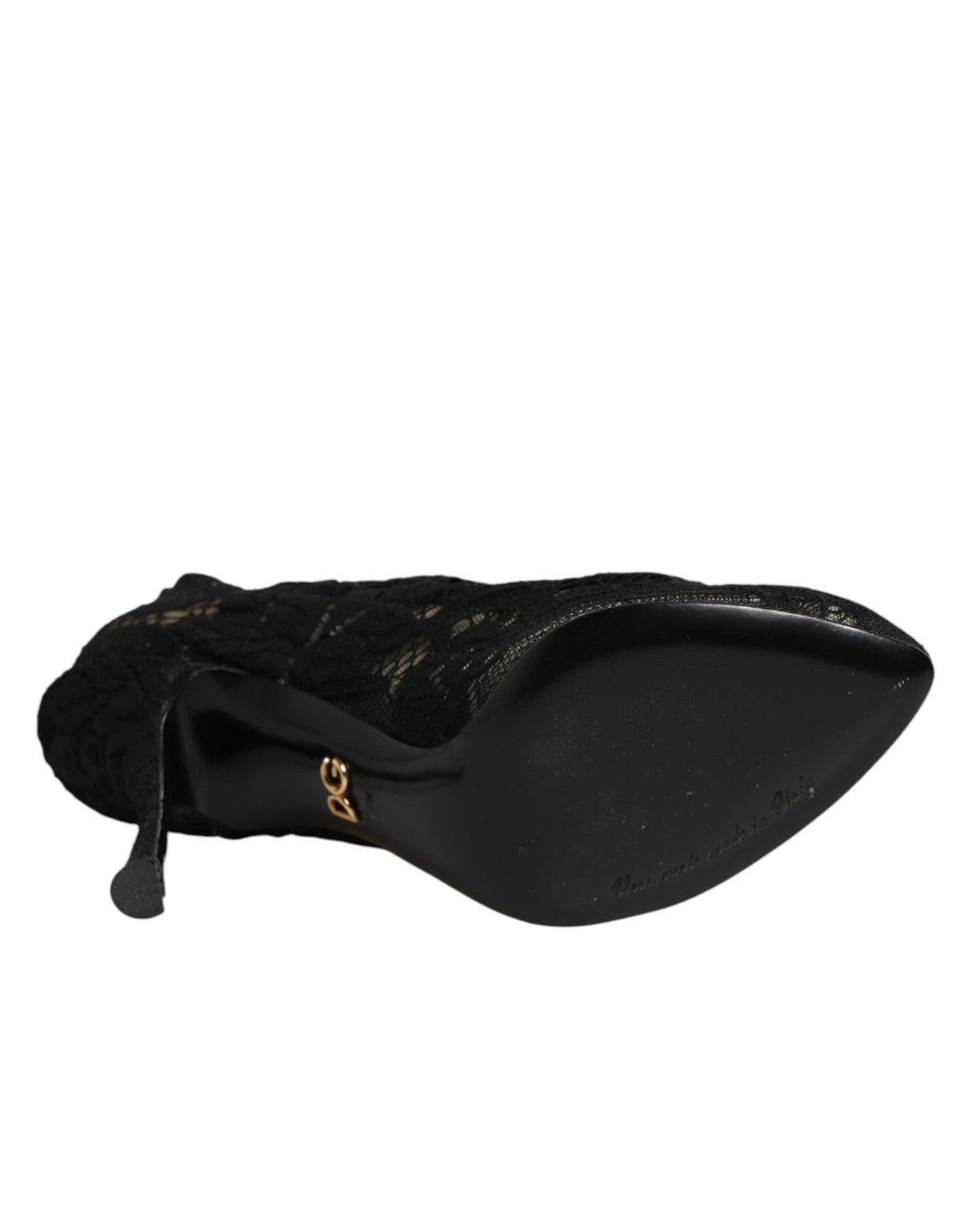 Dolce & Gabbana Women's Goat Leather Polyamide & Viscose Stiletto Sock Ankle Over-The-Knee Boots - Black Signature