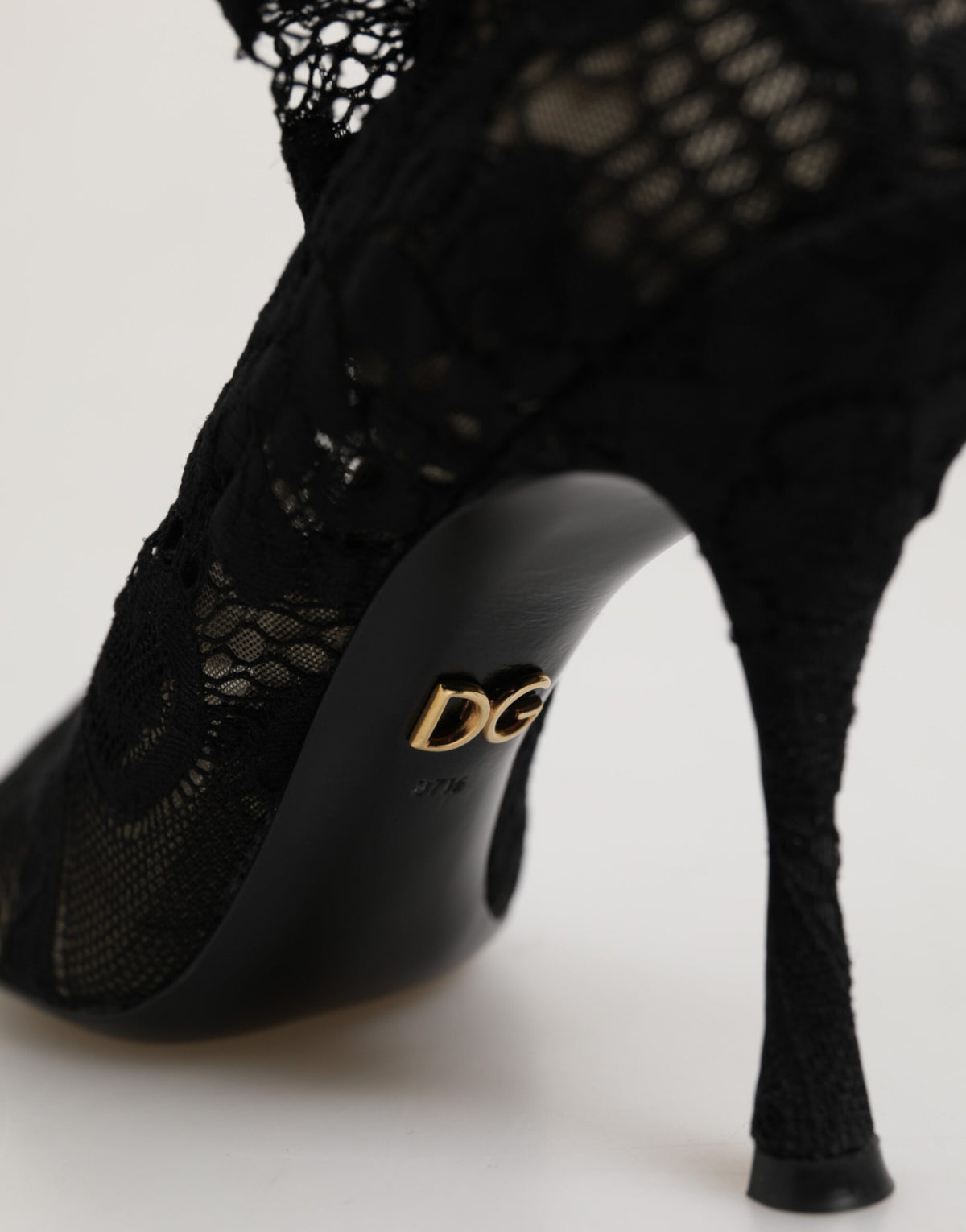 Dolce & Gabbana Women's Goat Leather Polyamide & Viscose Stiletto Sock Ankle Over-The-Knee Boots - Black Signature