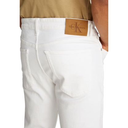 Calvin Klein Jeans White Cotton Skinny Jean