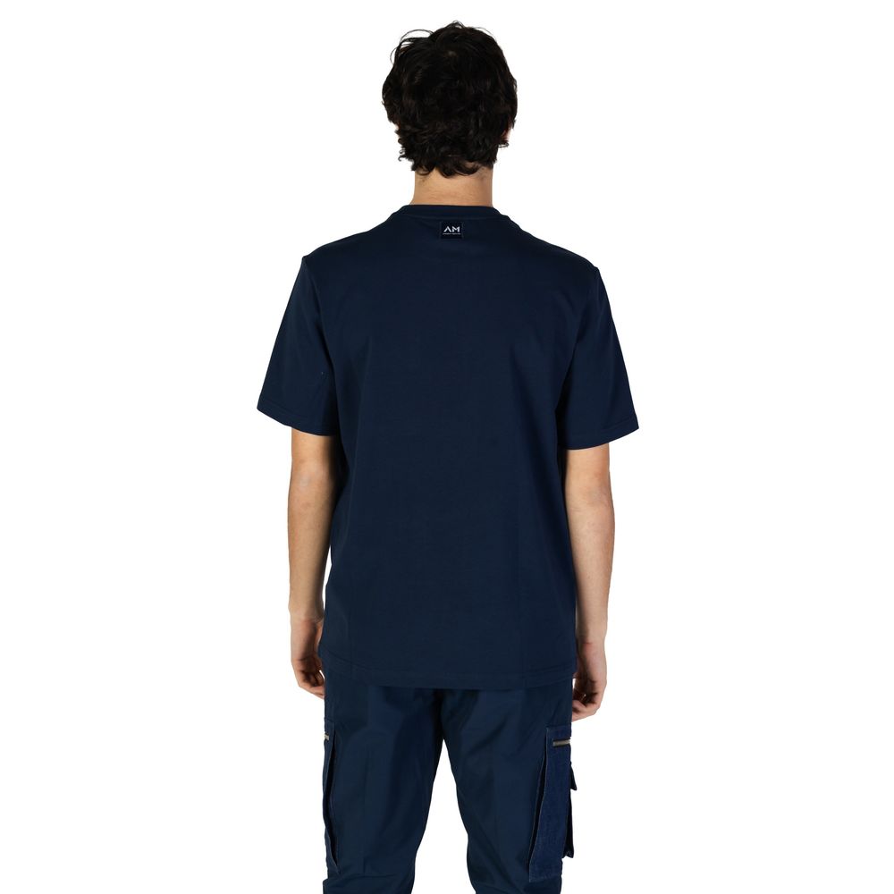 T-Shirt by Antony Morato for men in cotton blue showcases a dramatic silhouette, elegantly detailed with a dramatic and for a truly dramatic finish.