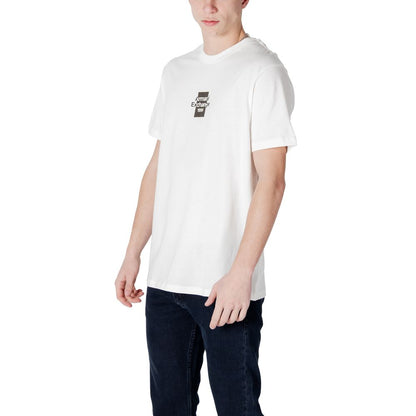Armani Exchange White Cotton T-Shirt