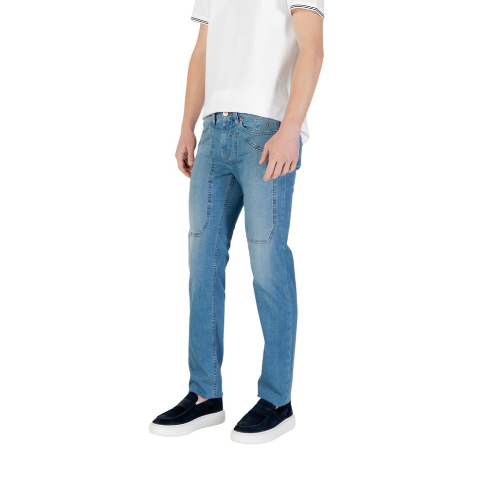 Jeckerson Light Blue Cotton Skinny Jeans
