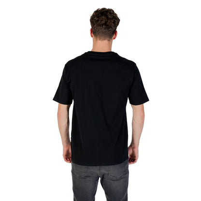 T-Shirt by Gianni Lupo for men in cotton black & natural showcases a dramatic silhouette, elegantly detailed with a dramatic and for a truly dramatic finish.