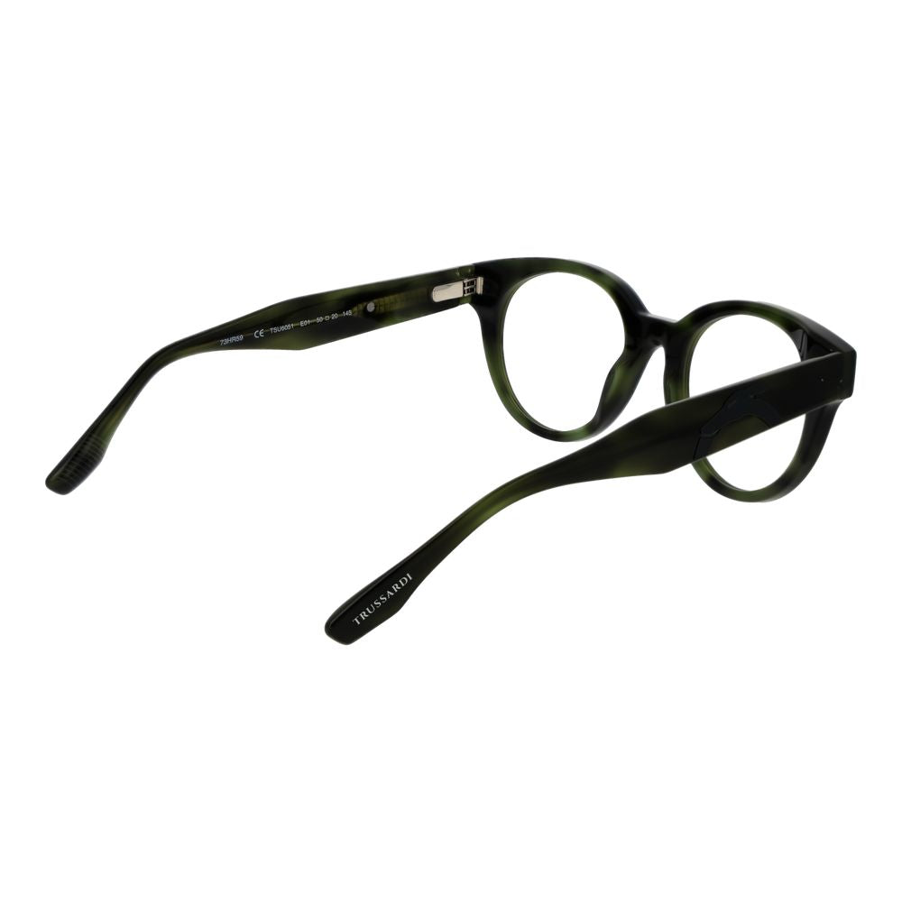 Trussardi Green Unisex Glasses Frame