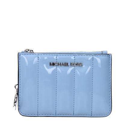 Michael Kors Light Blue Leather Wallets