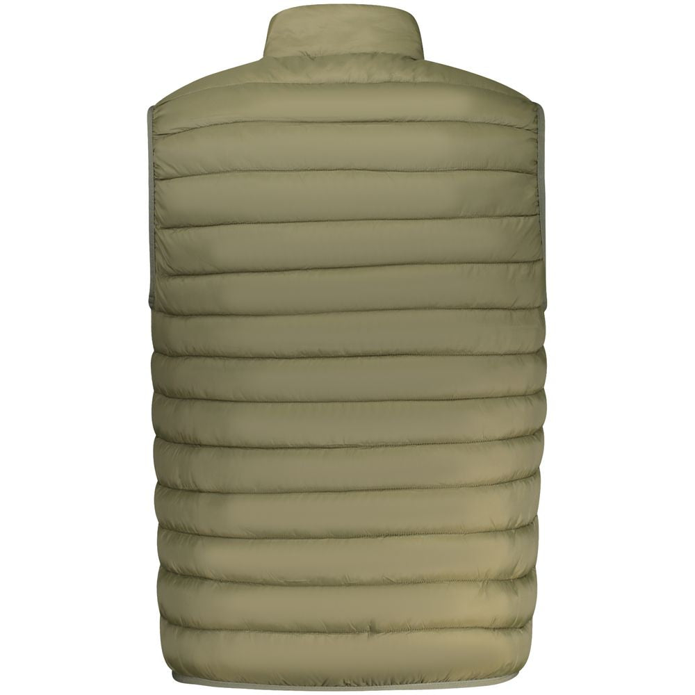 Puffer Jacket by Armata Di Mare for men in polyamide green showcases a bohemian silhouette, artfully detailed with a bohemian and signature pockets & insulated for a truly bohemian finish.