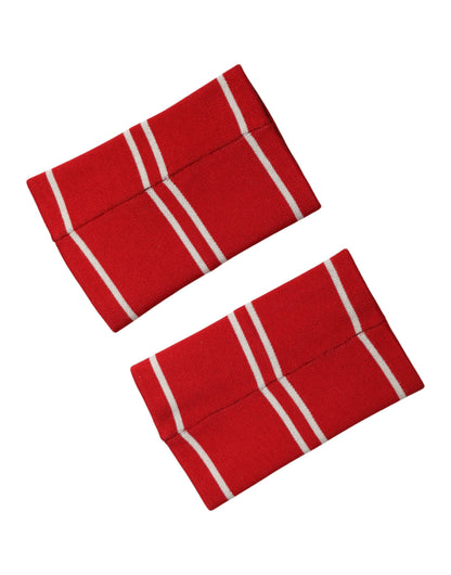 Dolce & Gabbana Men's Cotton Bracelet - Red White Signature