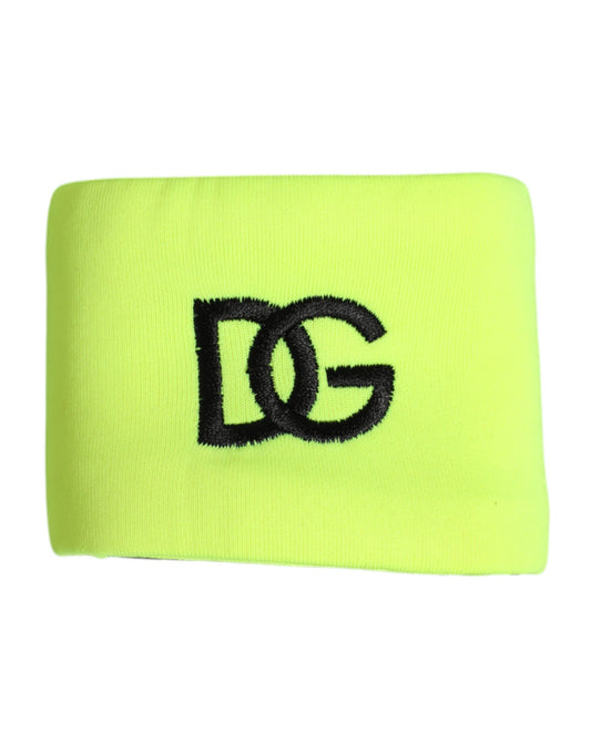 Dolce & Gabbana Men's Silk Bracelet - Green Yellow Signature