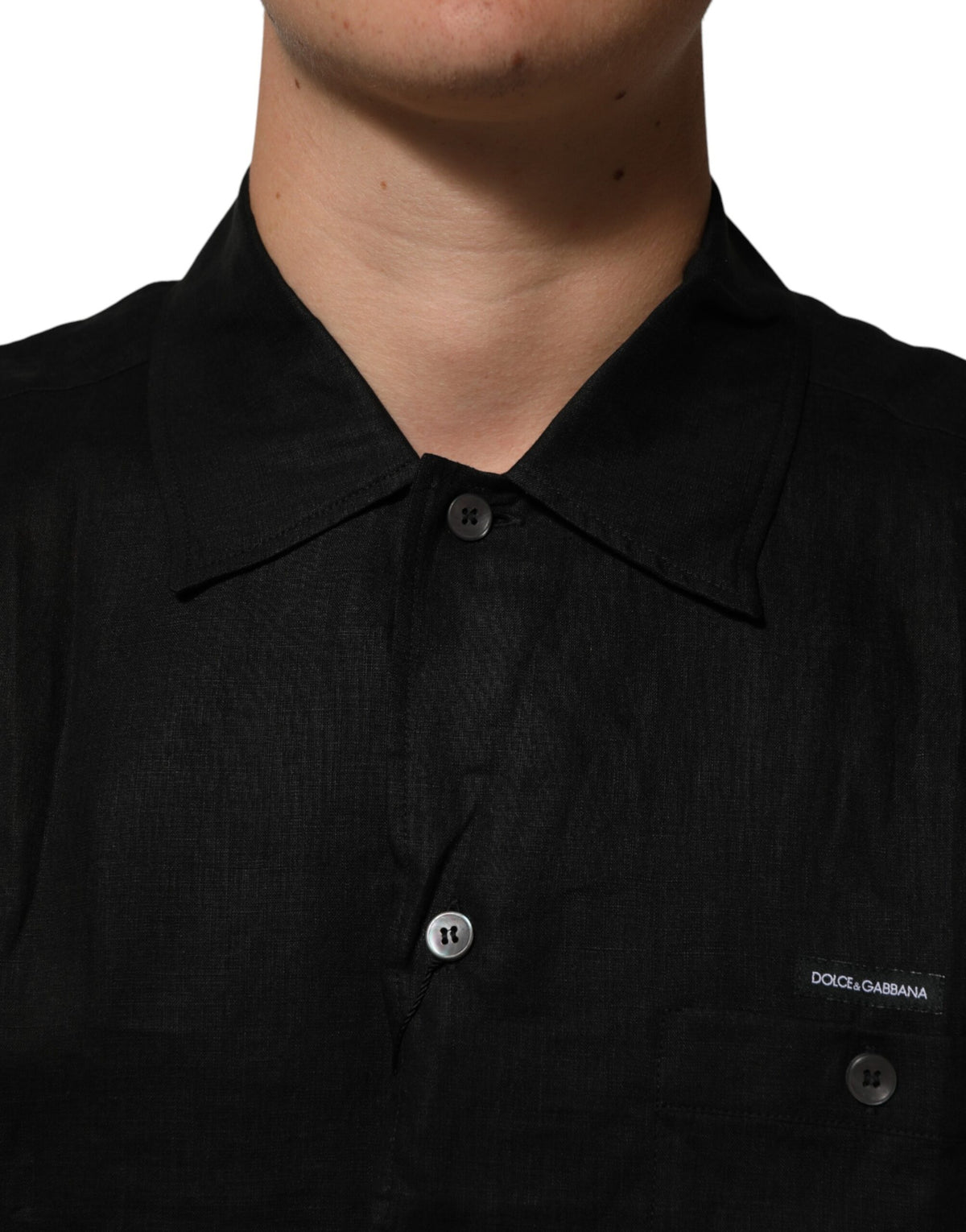 Carhartt Wip Men's Relaxed Fit Regular Short-Sleeve Linen Polo Shirt - Black