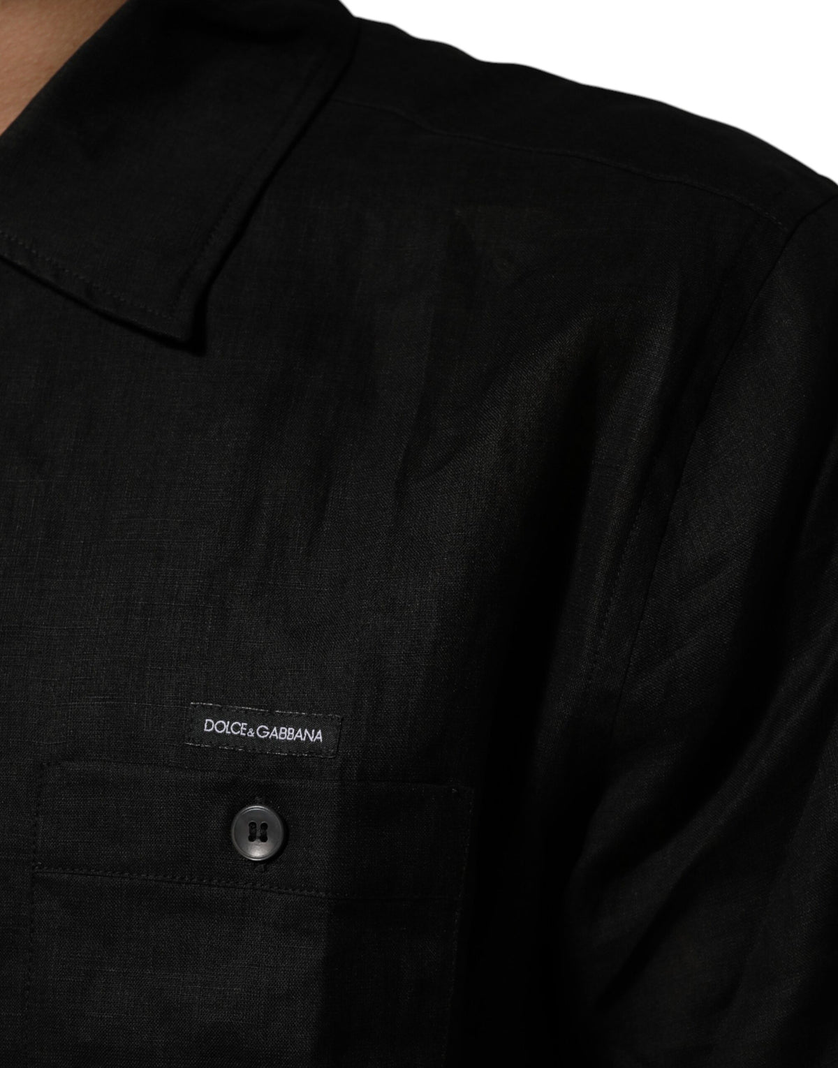 Carhartt Wip Men's Relaxed Fit Regular Short-Sleeve Linen Polo Shirt - Black