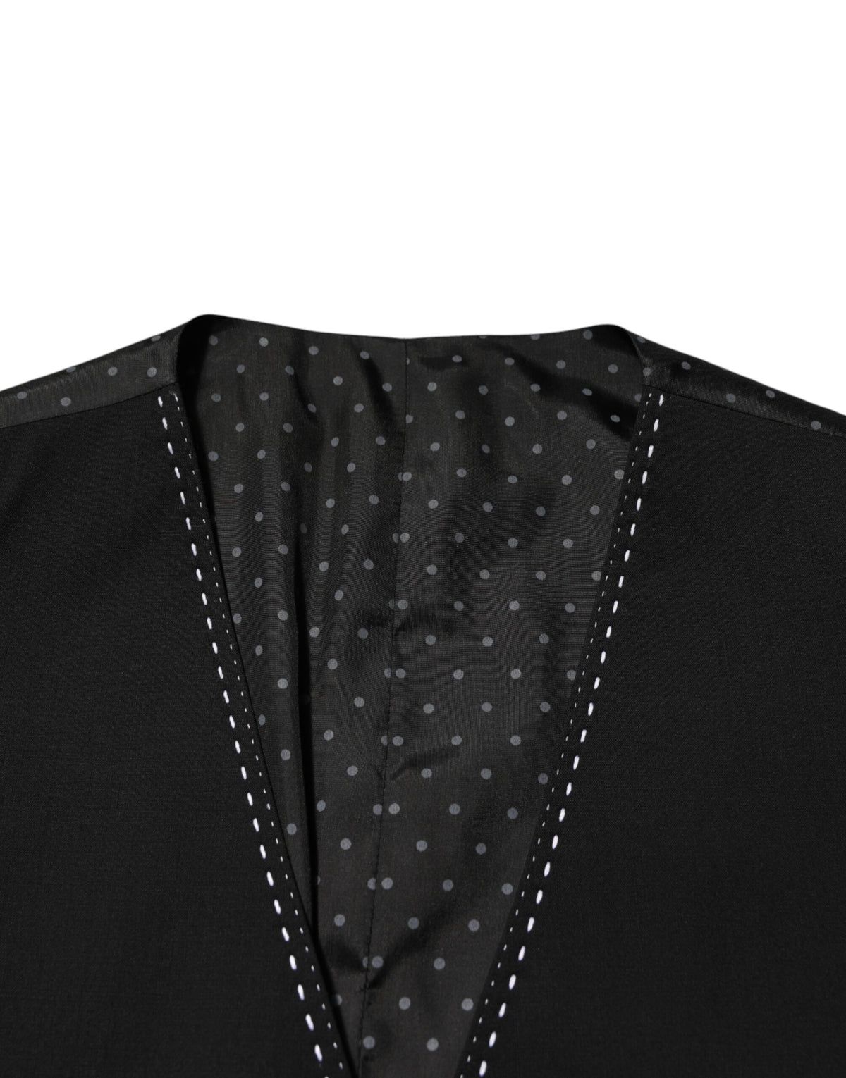 Dolce & Gabbana Men's Virgin Wool Viscose & Acetate Vest - Black