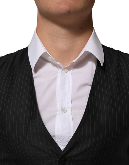 Dolce & Gabbana Men's Silk Wool & Viscose Vest - Black