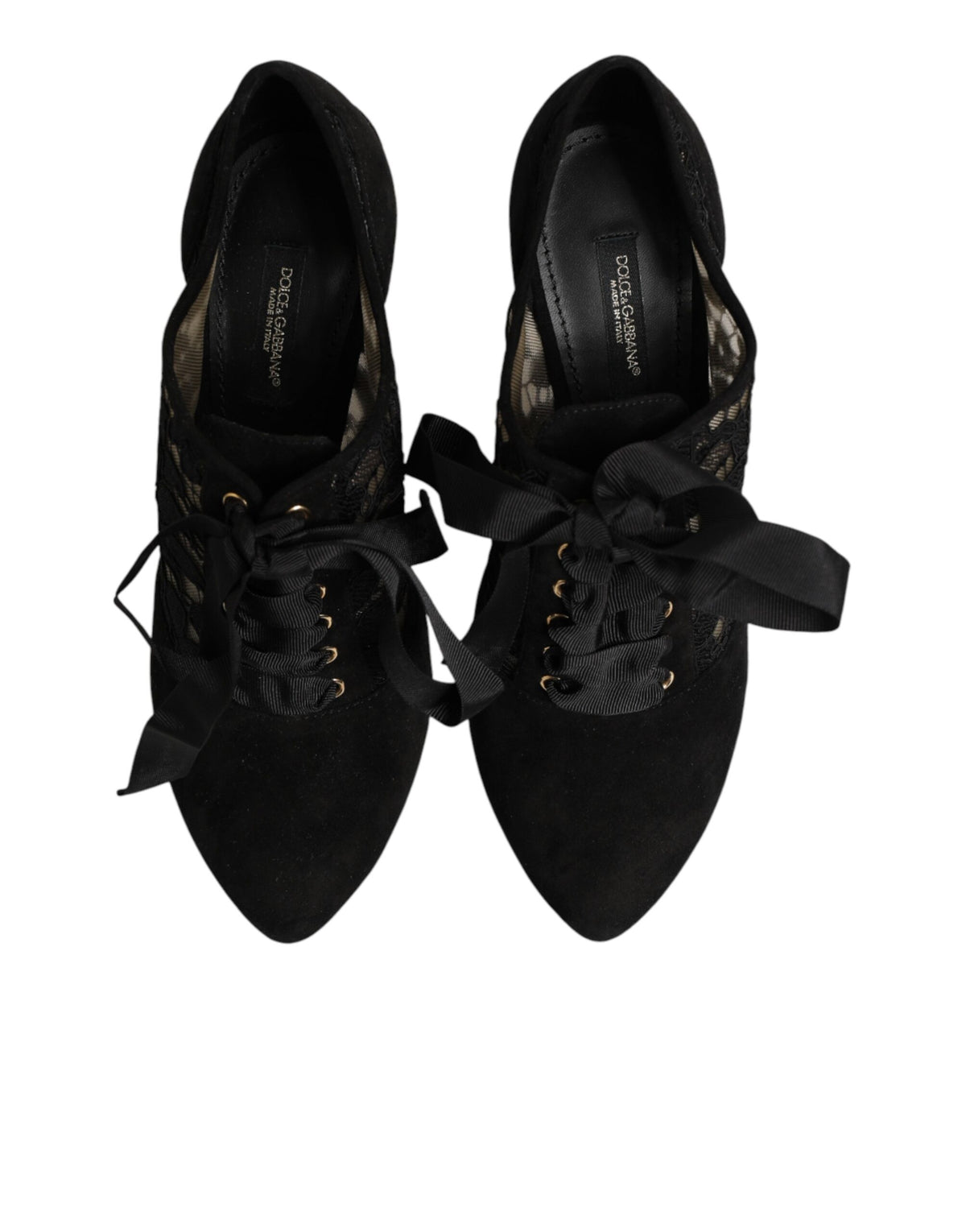 Dolce & Gabbana Women's Polyamide Viscose Goat Leather & Cotton High-Heel Stiletto Pumps Heels - Black Floral