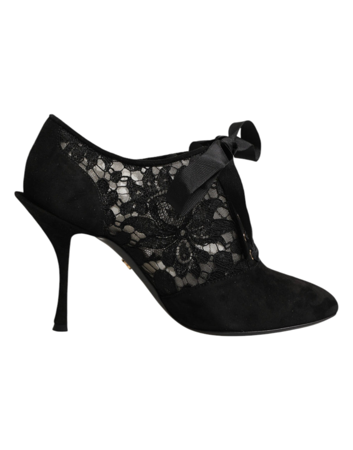 Dolce & Gabbana Women's Polyamide Viscose Goat Leather & Cotton High-Heel Stiletto Pumps Heels - Black Floral
