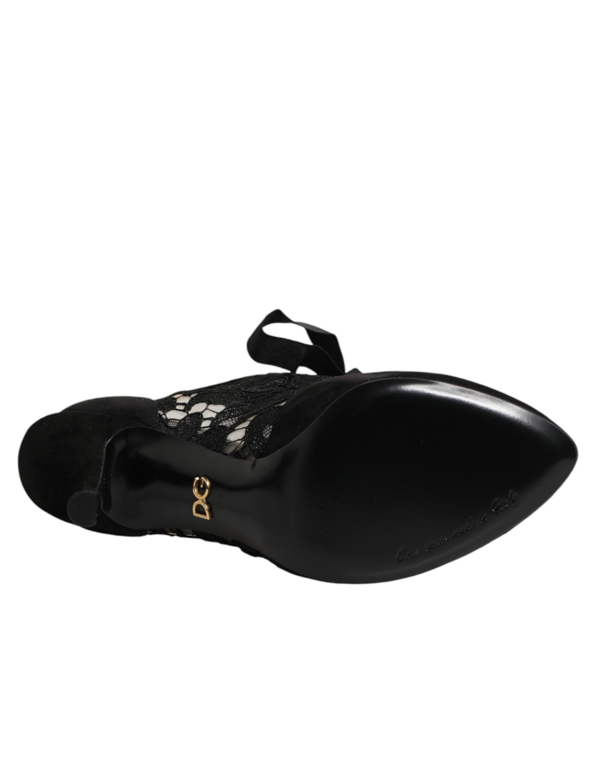 Dolce & Gabbana Women's Polyamide Viscose Goat Leather & Cotton High-Heel Stiletto Pumps Heels - Black Floral