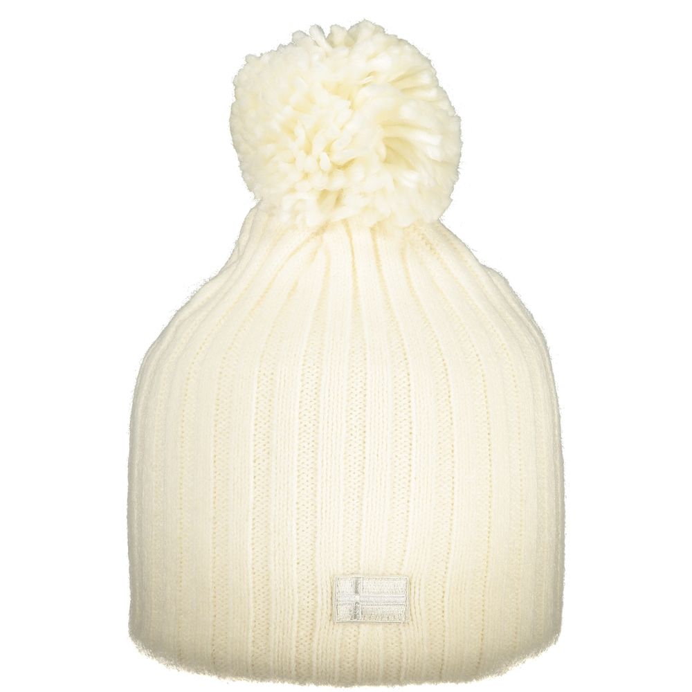 Beanie Hat by Norway 1963 for women in marabou polyamide white presents a sleek silhouette, showcasing the sleek texture and refined craftsmanship of the Marabou Polyamide Beanie Hat collection.