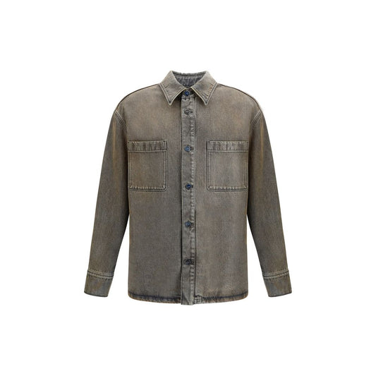 Fendi Gray Denim Shirt