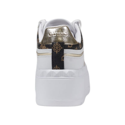 Guess White Polyethylene Platform Pumps