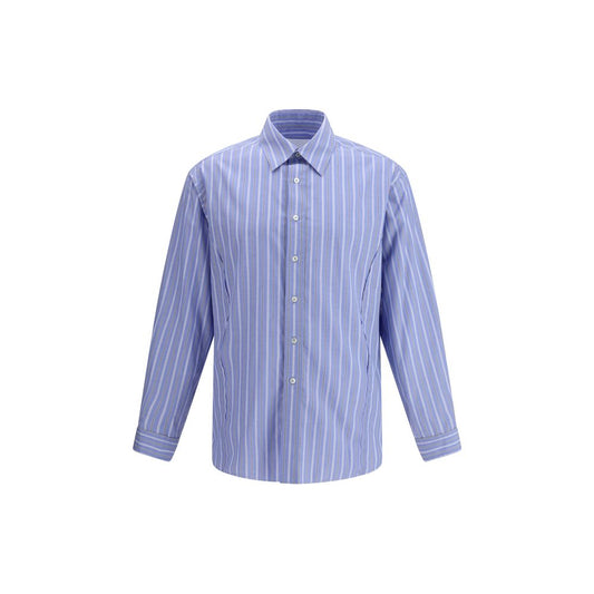 Margiela Blue Cotton Pattern Shirt