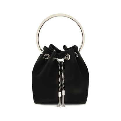 Jimmy Choo Black Silk Shoulder Bag