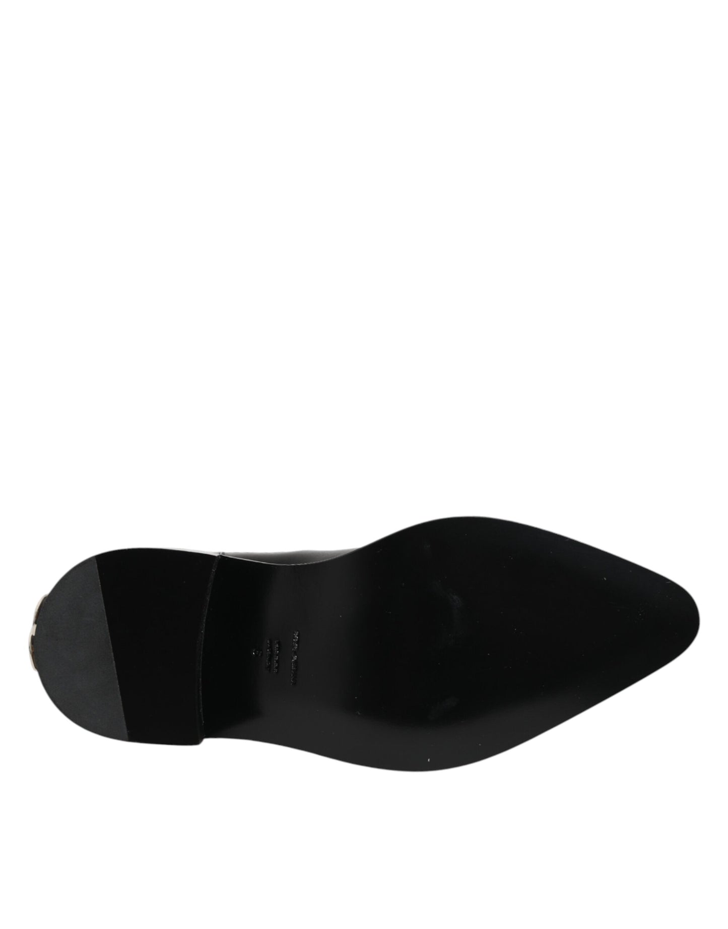 Dolce & Gabbana Black Studded Chelsea Short Ankle Boots Shoes