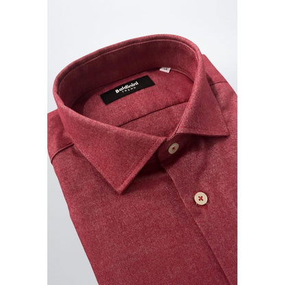 Baldinini Trend Red Cotton Shirt