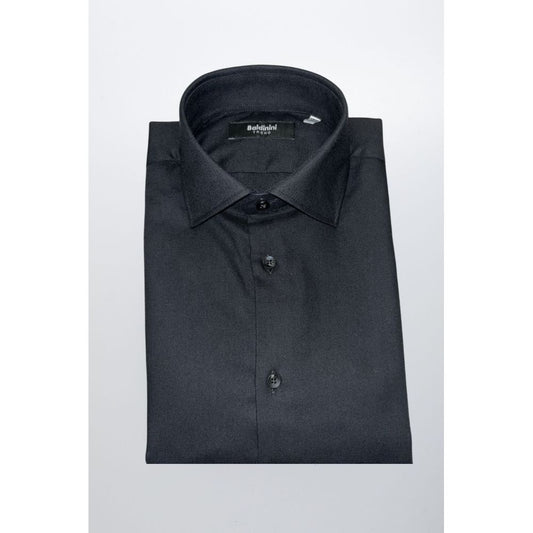 Baldinini Trend Black Cotton Shirt