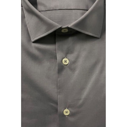 Baldinini Trend Gray Cotton Shirt