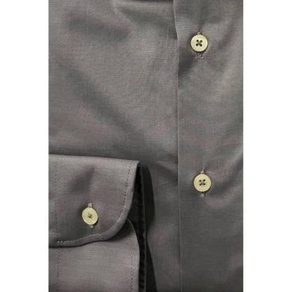 Baldinini Trend Gray Cotton Shirt