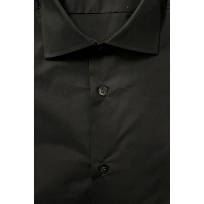 Baldinini Trend Black Cotton Shirt