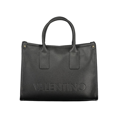 This Handbag by Mario Valentino for women in polyethylene and black, signature-print & print presents a sculptural silhouette featuring a secure , ample internal-pockets, and versatile adjustable-strap & handle for a sculptural finish.