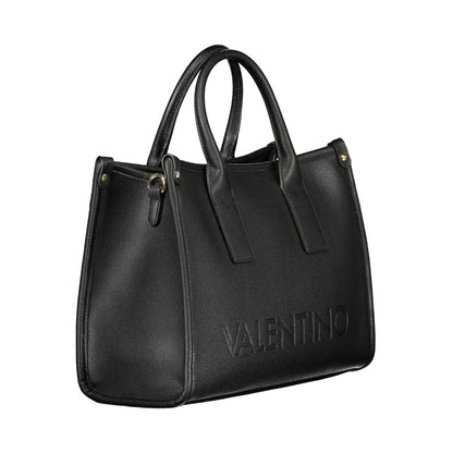 Handbag by Mario Valentino for women in polyethylene black, signature-print & print features a ornamental silhouette, showcasing a secure , ample internal-pockets, and ornamental adjustable-strap & handle for a sophisticated look.