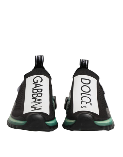 Dolce & Gabbana Black Slip On Sorrento Men Sneakers Shoes