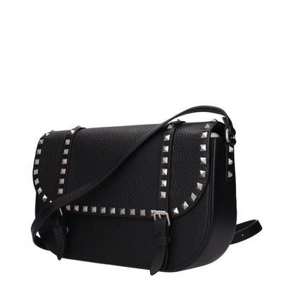 Valentino Garavani Black Leather Crossbody Bag