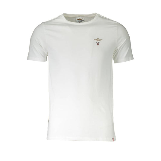 T-Shirt by Aeronautica Militare for men in stretch cotton white features an on trend silhouette, perfectly showcasing a on trend and for an elevated aesthetic.