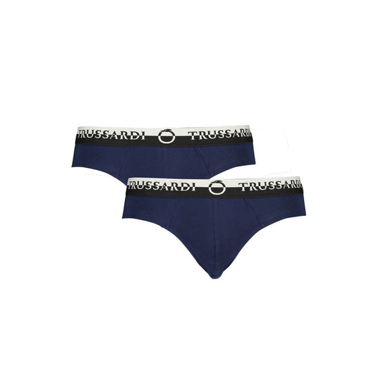 Trussardi Blue Cotton Underwear