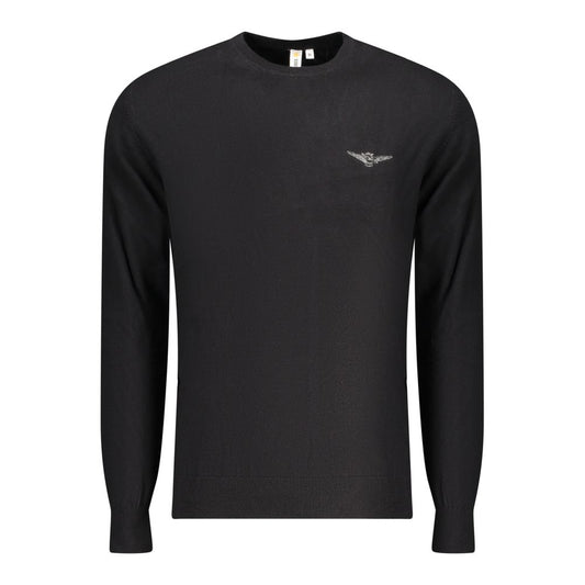 Accademia Militare Black Cotton Sweater